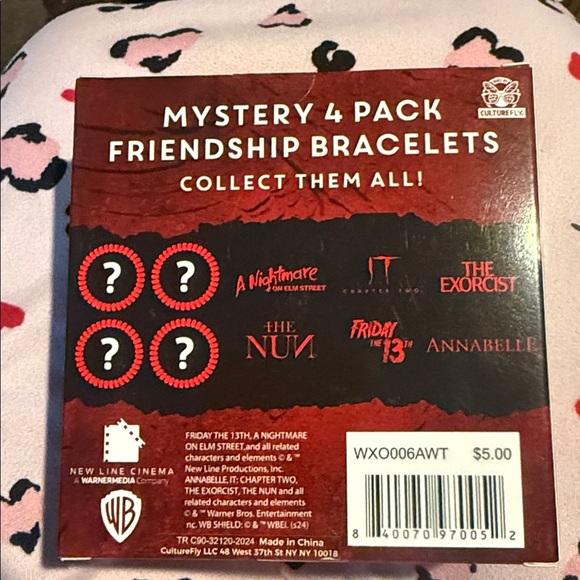 ONE Horror Mystery Friendship Bracelets 4 Pack - Picture 2 of 2